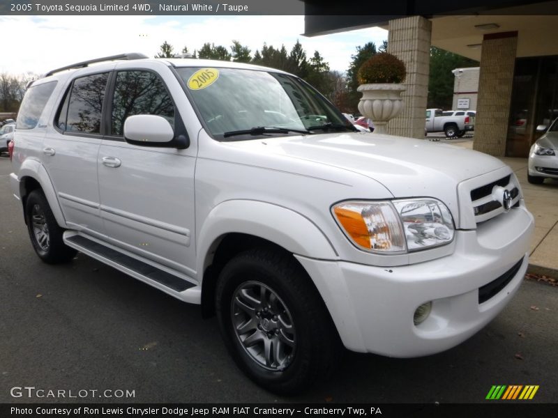 Natural White / Taupe 2005 Toyota Sequoia Limited 4WD