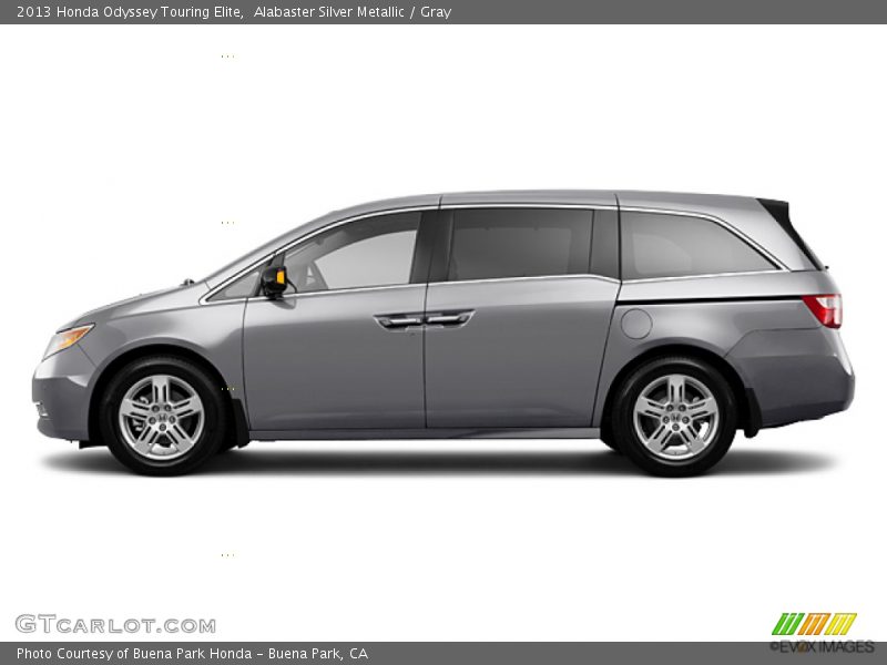 Alabaster Silver Metallic / Gray 2013 Honda Odyssey Touring Elite