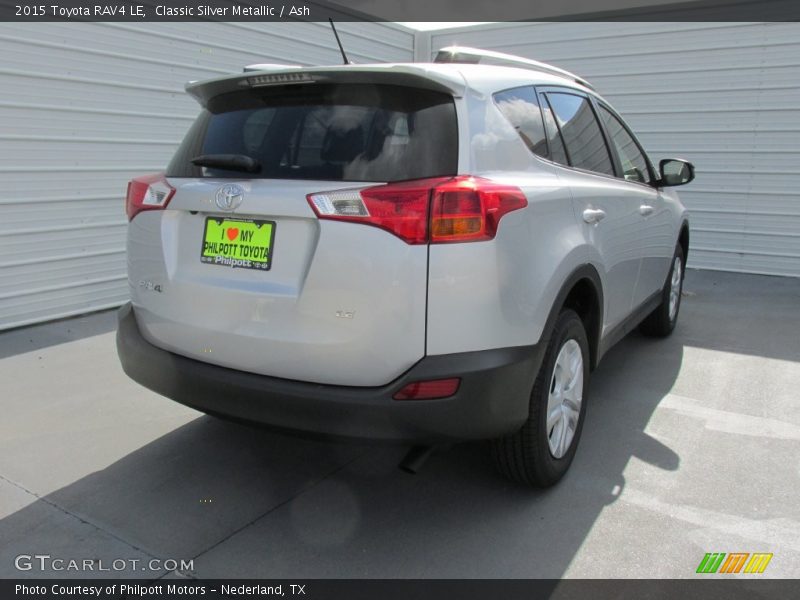 Classic Silver Metallic / Ash 2015 Toyota RAV4 LE