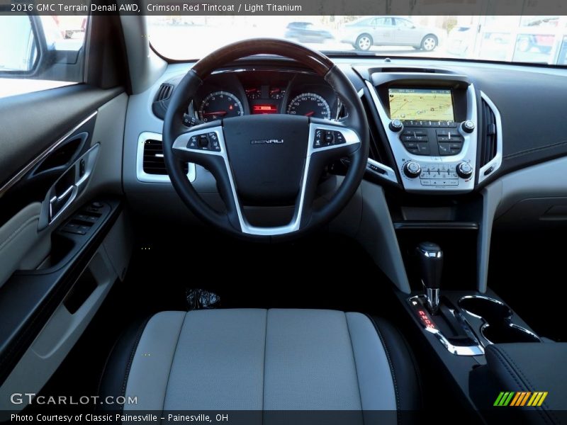 Crimson Red Tintcoat / Light Titanium 2016 GMC Terrain Denali AWD