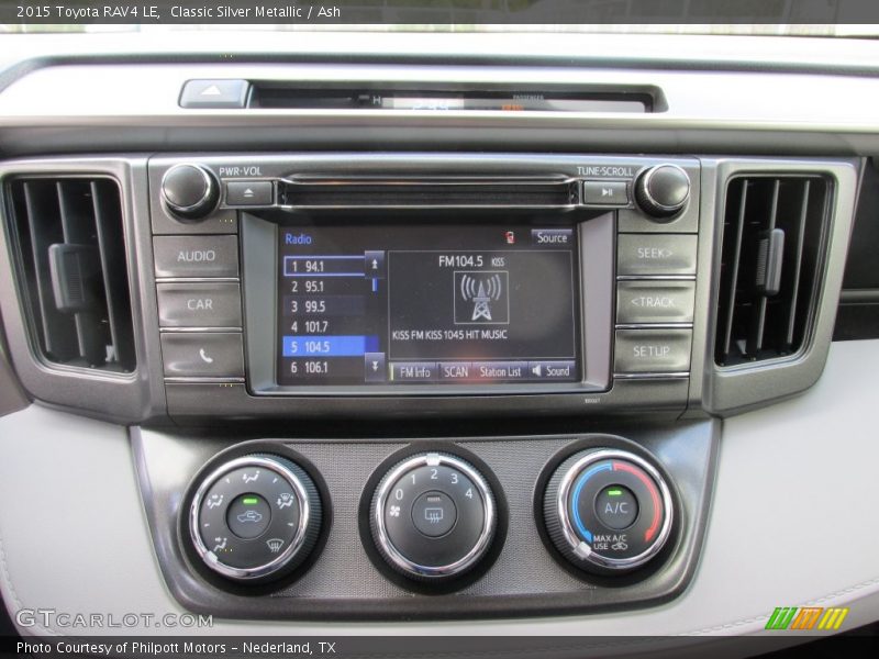 Classic Silver Metallic / Ash 2015 Toyota RAV4 LE