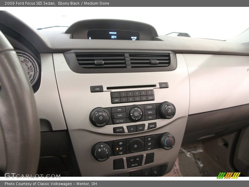 Ebony Black / Medium Stone 2009 Ford Focus SES Sedan
