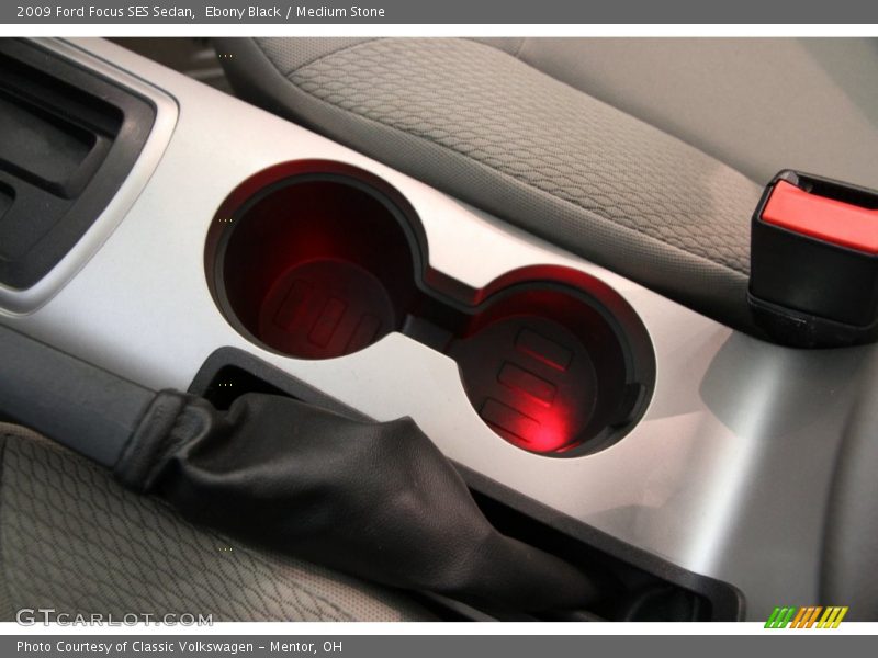 Ebony Black / Medium Stone 2009 Ford Focus SES Sedan