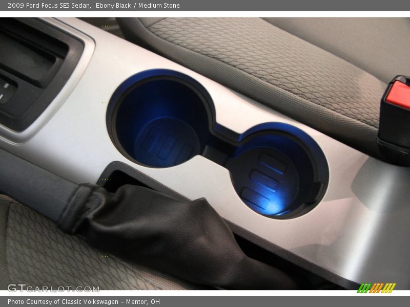 Ebony Black / Medium Stone 2009 Ford Focus SES Sedan