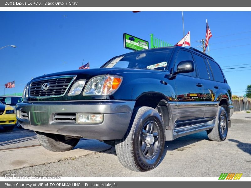 Black Onyx / Gray 2001 Lexus LX 470