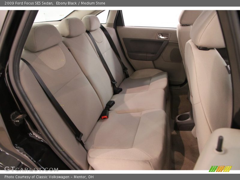 Ebony Black / Medium Stone 2009 Ford Focus SES Sedan