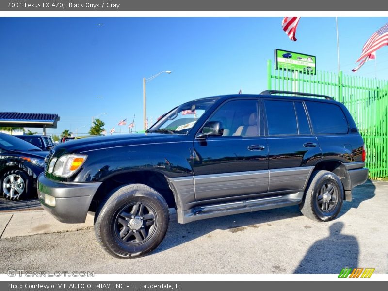 Black Onyx / Gray 2001 Lexus LX 470