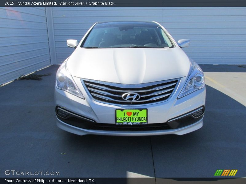 Starlight Silver / Graphite Black 2015 Hyundai Azera Limited