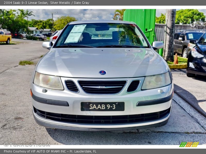 Silver Metallic / Slate Gray 2004 Saab 9-3 Linear Sedan