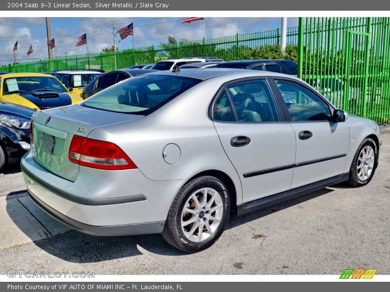 Silver Metallic / Slate Gray 2004 Saab 9-3 Linear Sedan