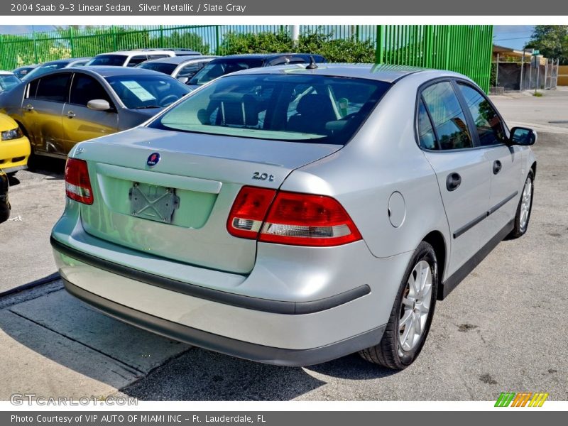 Silver Metallic / Slate Gray 2004 Saab 9-3 Linear Sedan