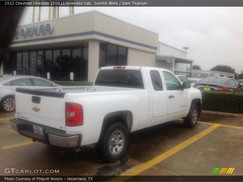 Summit White / Dark Titanium 2012 Chevrolet Silverado 1500 LS Extended Cab