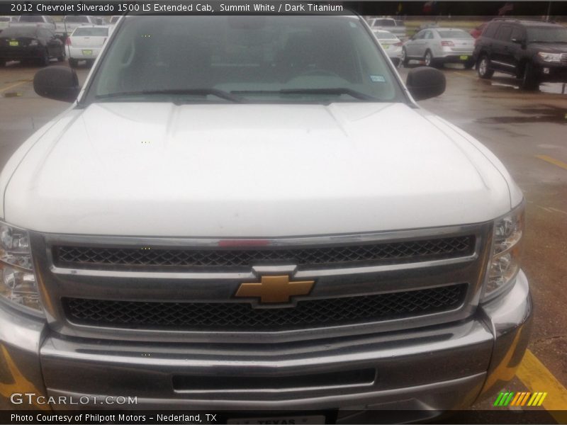 Summit White / Dark Titanium 2012 Chevrolet Silverado 1500 LS Extended Cab