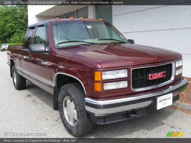 Dark Toreador Red Metallic / Neutral 1998 GMC Sierra 1500 SLE Extended Cab 4x4