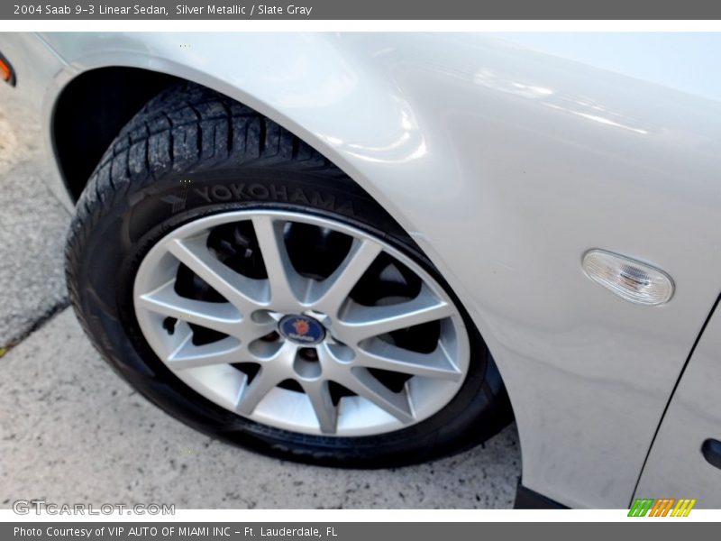Silver Metallic / Slate Gray 2004 Saab 9-3 Linear Sedan