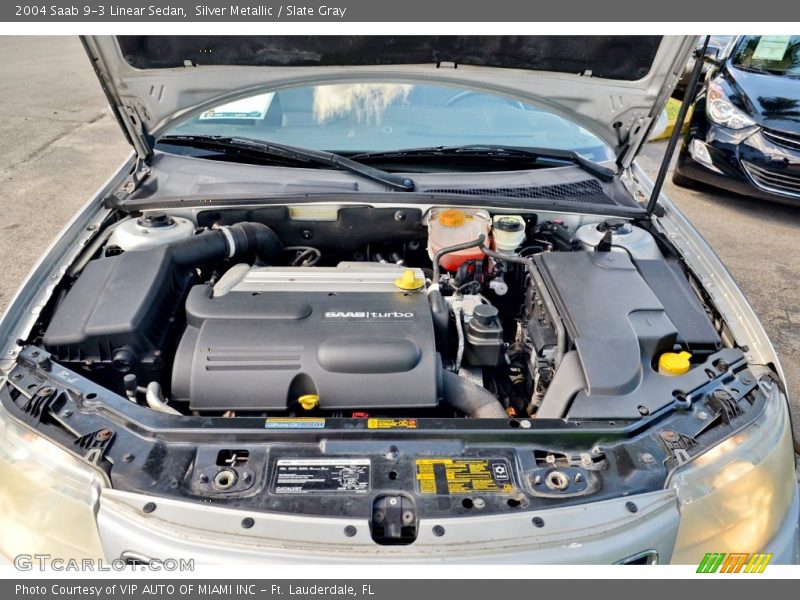 Silver Metallic / Slate Gray 2004 Saab 9-3 Linear Sedan