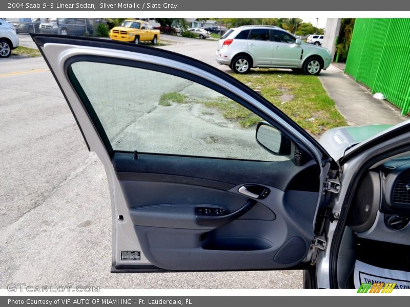 Silver Metallic / Slate Gray 2004 Saab 9-3 Linear Sedan