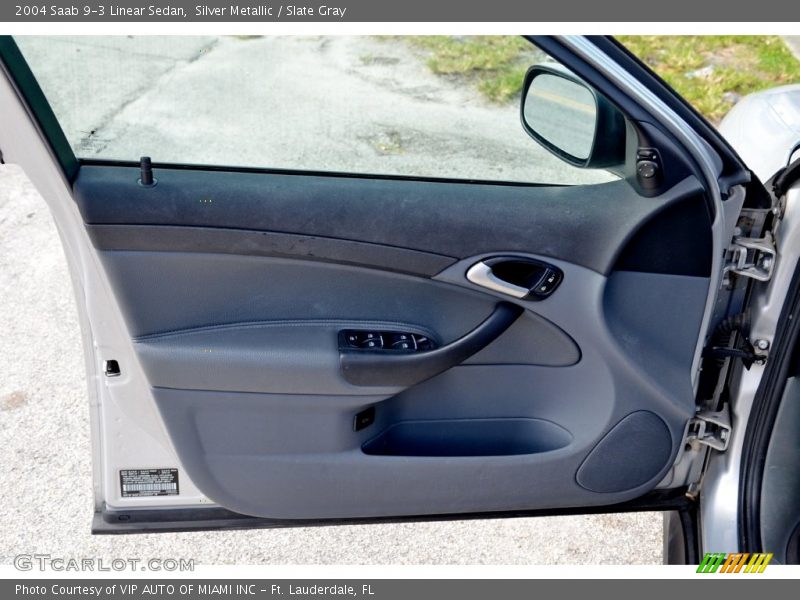 Silver Metallic / Slate Gray 2004 Saab 9-3 Linear Sedan