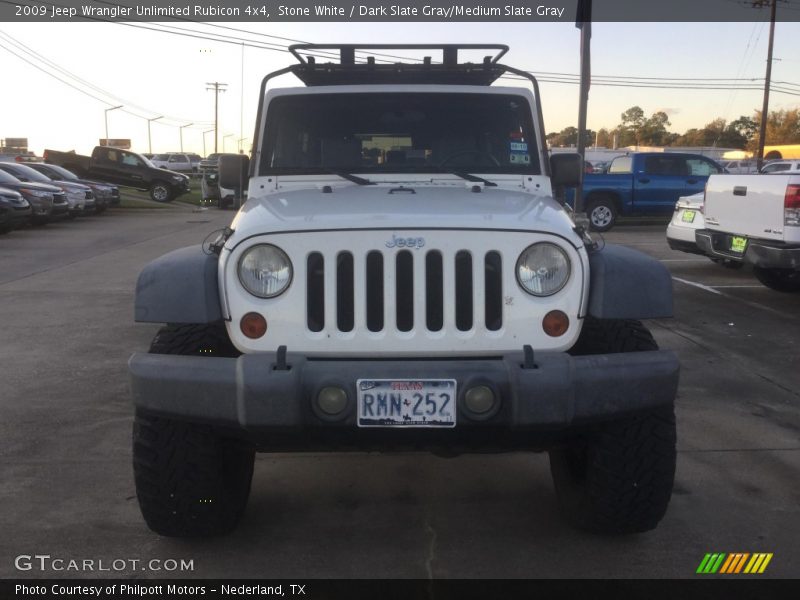 Stone White / Dark Slate Gray/Medium Slate Gray 2009 Jeep Wrangler Unlimited Rubicon 4x4