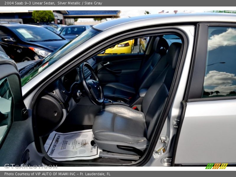 Silver Metallic / Slate Gray 2004 Saab 9-3 Linear Sedan