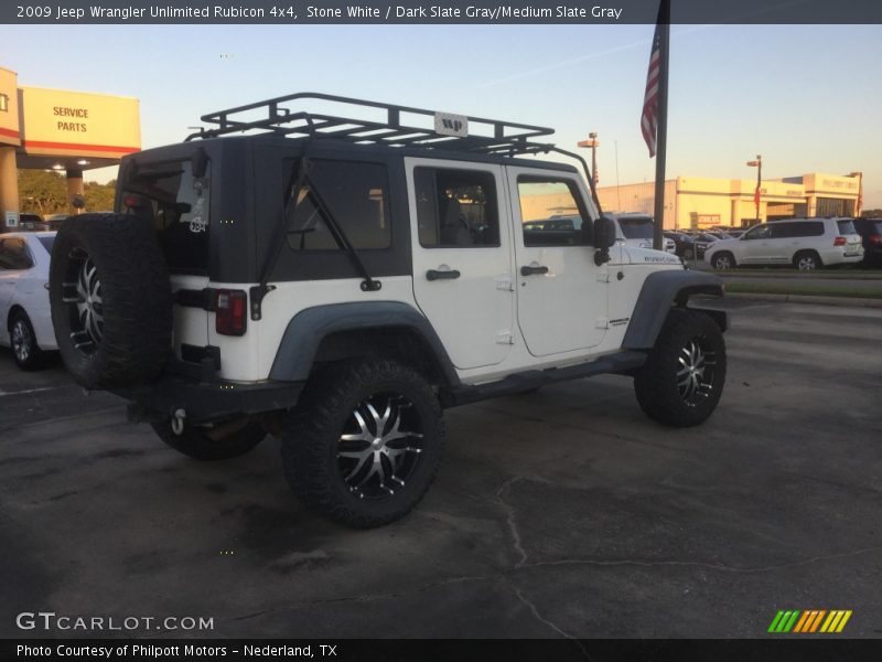 Stone White / Dark Slate Gray/Medium Slate Gray 2009 Jeep Wrangler Unlimited Rubicon 4x4