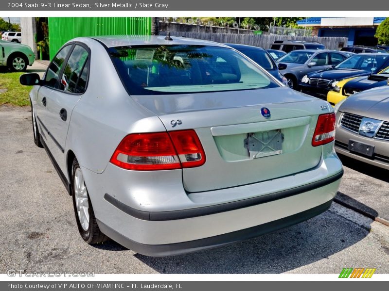 Silver Metallic / Slate Gray 2004 Saab 9-3 Linear Sedan