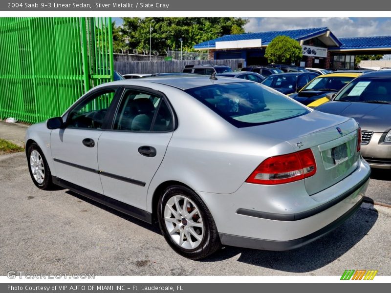 Silver Metallic / Slate Gray 2004 Saab 9-3 Linear Sedan