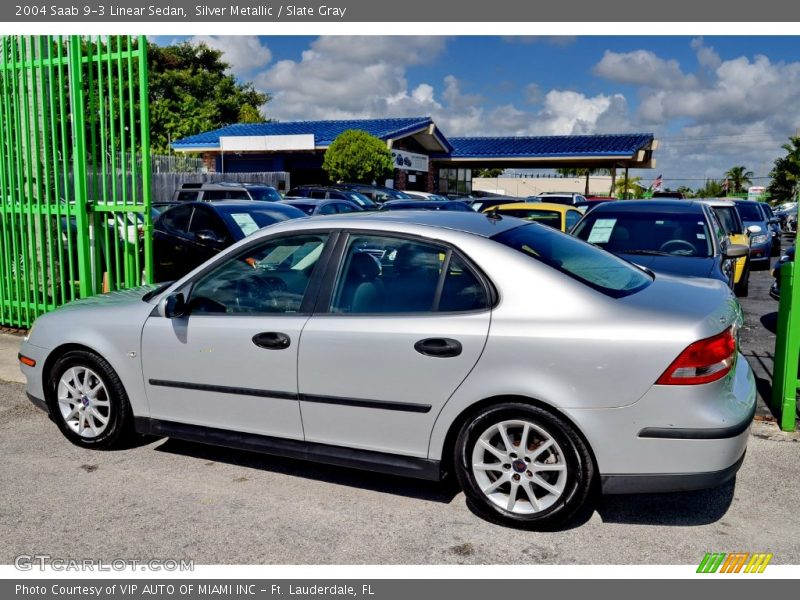 Silver Metallic / Slate Gray 2004 Saab 9-3 Linear Sedan