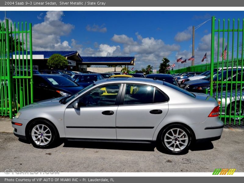 Silver Metallic / Slate Gray 2004 Saab 9-3 Linear Sedan