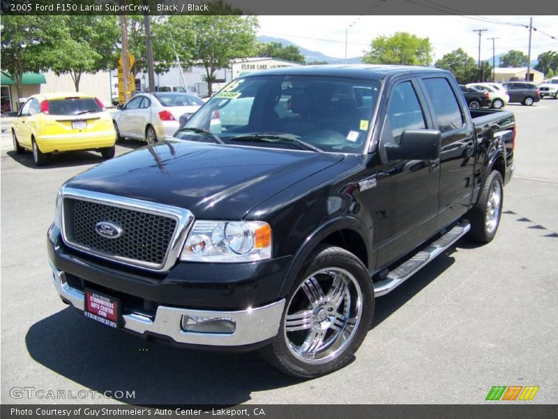 Black / Black 2005 Ford F150 Lariat SuperCrew