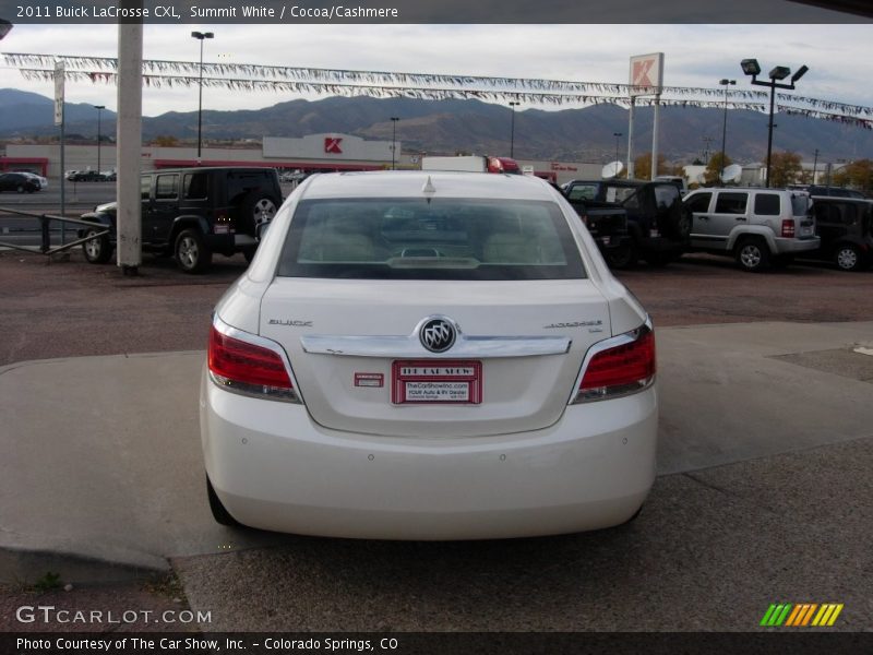 Summit White / Cocoa/Cashmere 2011 Buick LaCrosse CXL