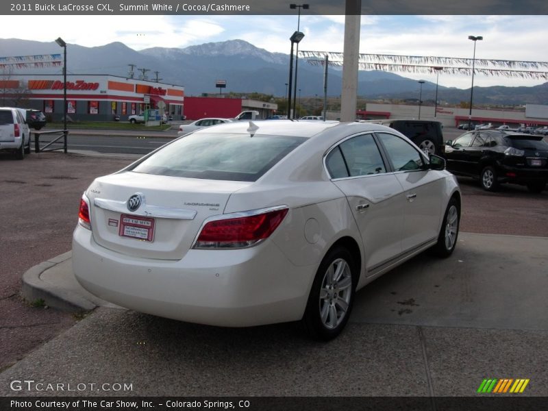 Summit White / Cocoa/Cashmere 2011 Buick LaCrosse CXL