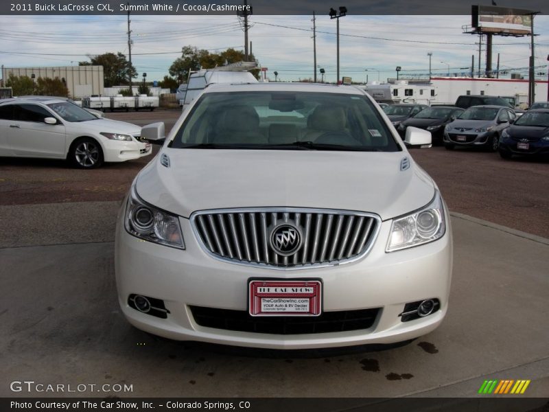 Summit White / Cocoa/Cashmere 2011 Buick LaCrosse CXL