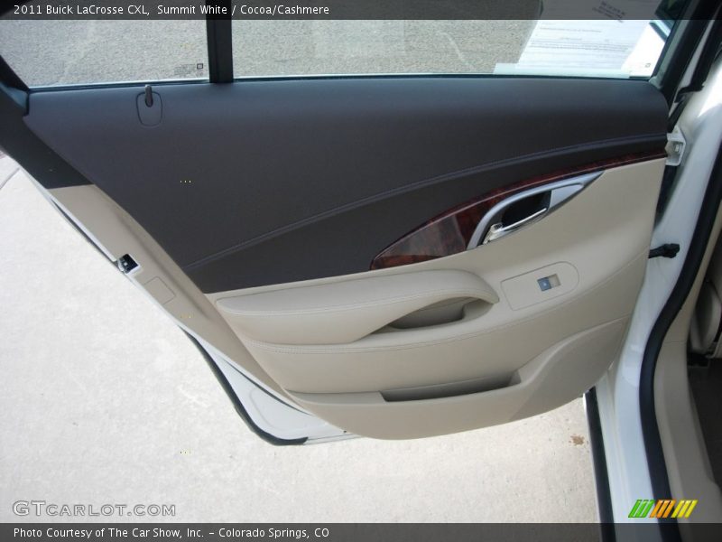 Summit White / Cocoa/Cashmere 2011 Buick LaCrosse CXL