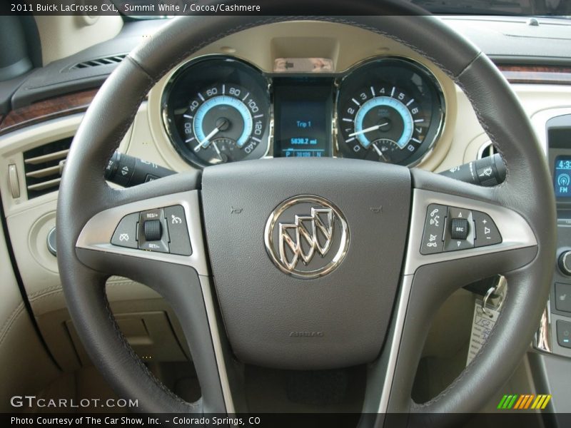Summit White / Cocoa/Cashmere 2011 Buick LaCrosse CXL