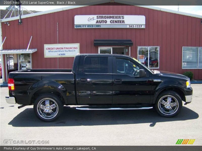 Black / Black 2005 Ford F150 Lariat SuperCrew