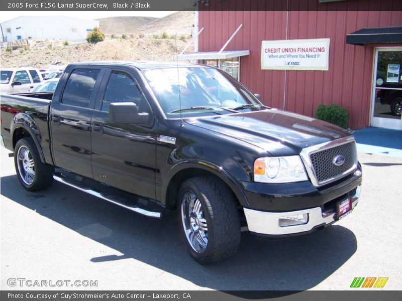 Black / Black 2005 Ford F150 Lariat SuperCrew