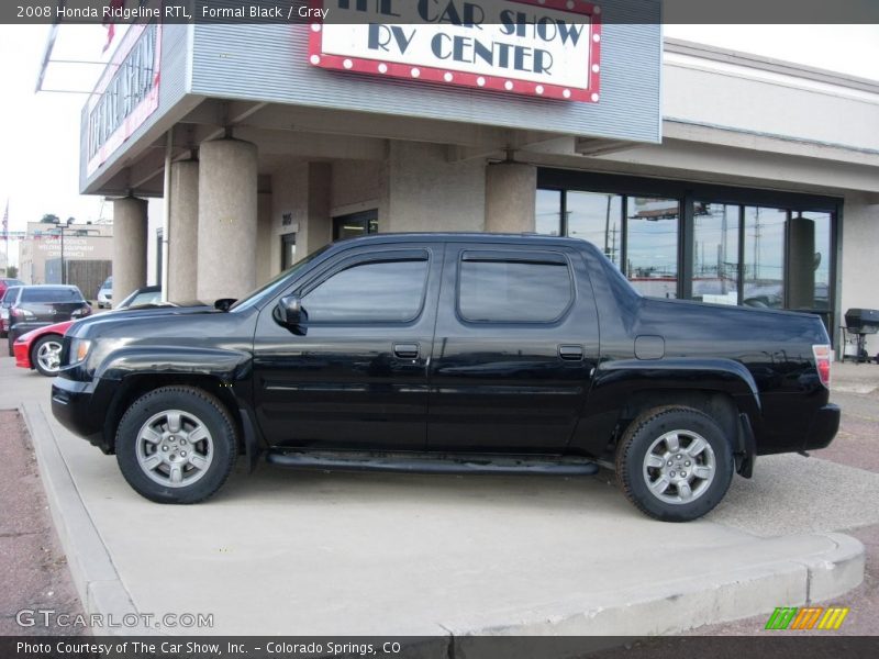 Formal Black / Gray 2008 Honda Ridgeline RTL