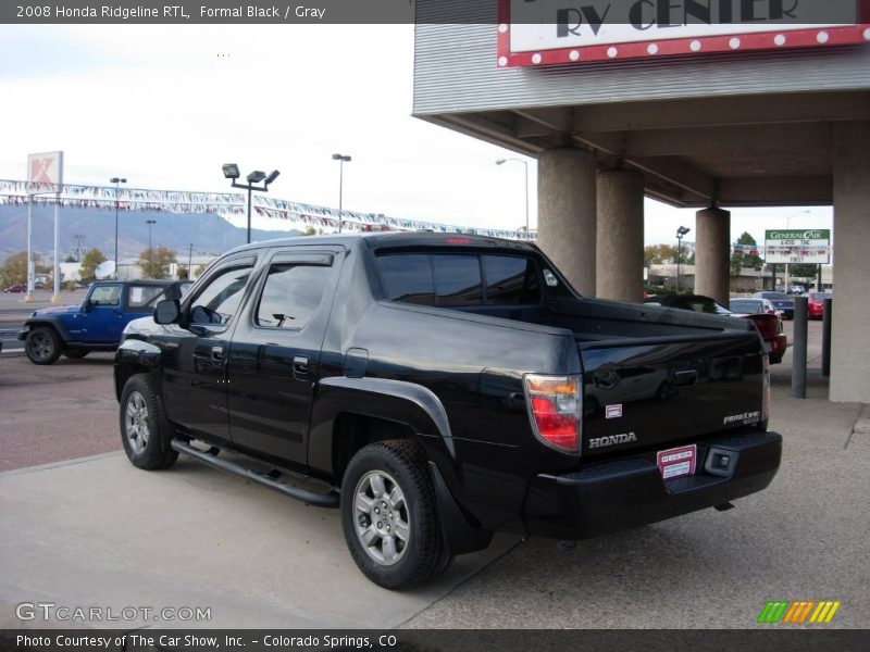 Formal Black / Gray 2008 Honda Ridgeline RTL