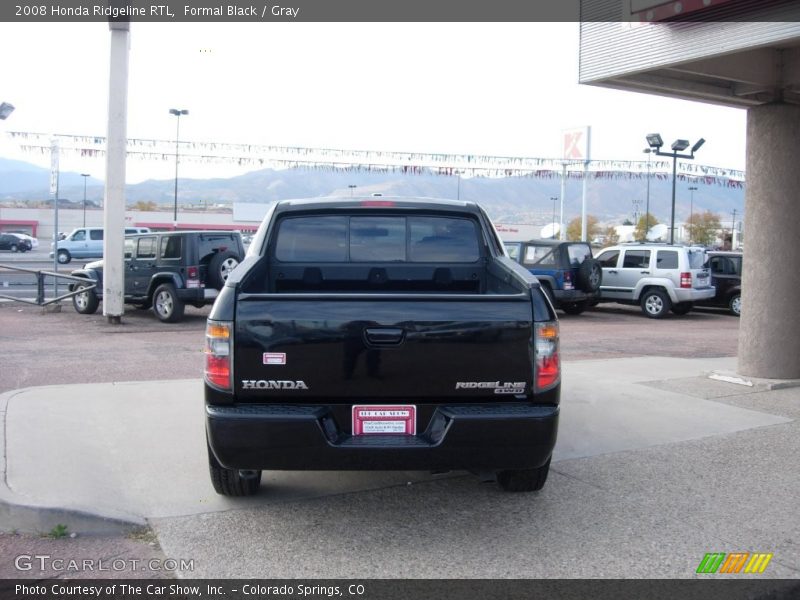 Formal Black / Gray 2008 Honda Ridgeline RTL