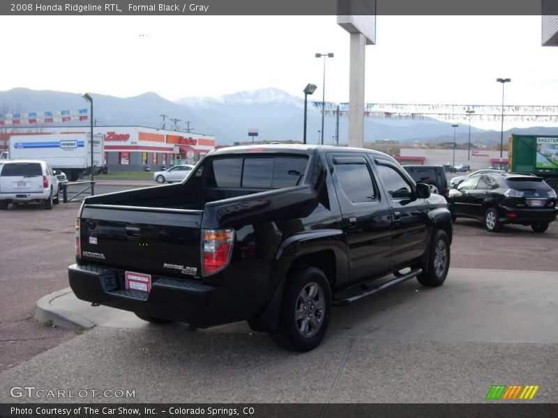 Formal Black / Gray 2008 Honda Ridgeline RTL