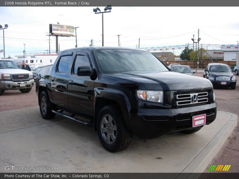 Formal Black / Gray 2008 Honda Ridgeline RTL