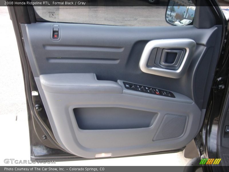 Formal Black / Gray 2008 Honda Ridgeline RTL
