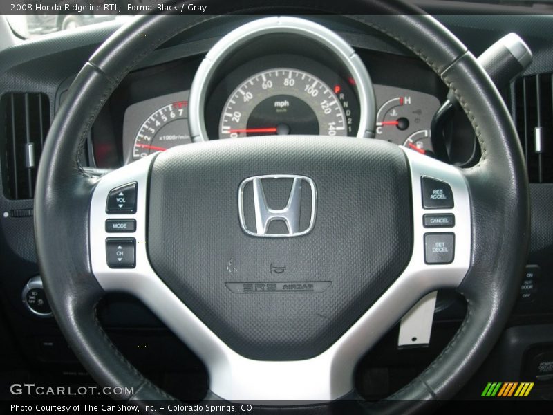 Formal Black / Gray 2008 Honda Ridgeline RTL