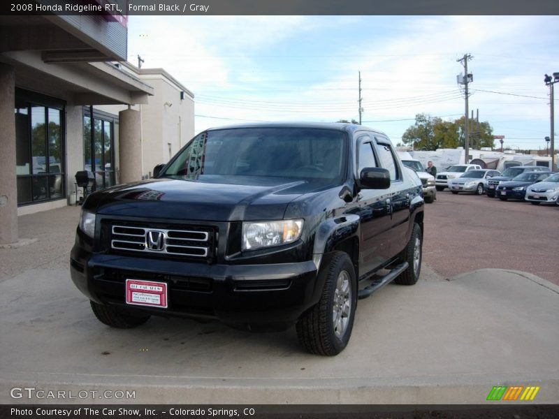 Formal Black / Gray 2008 Honda Ridgeline RTL