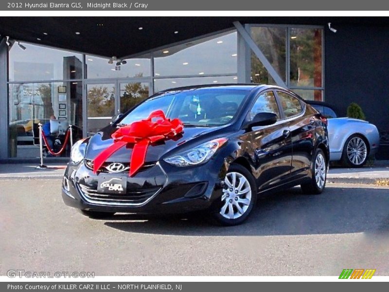 Midnight Black / Gray 2012 Hyundai Elantra GLS