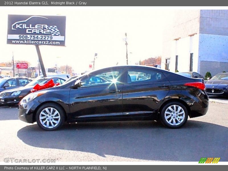 Midnight Black / Gray 2012 Hyundai Elantra GLS