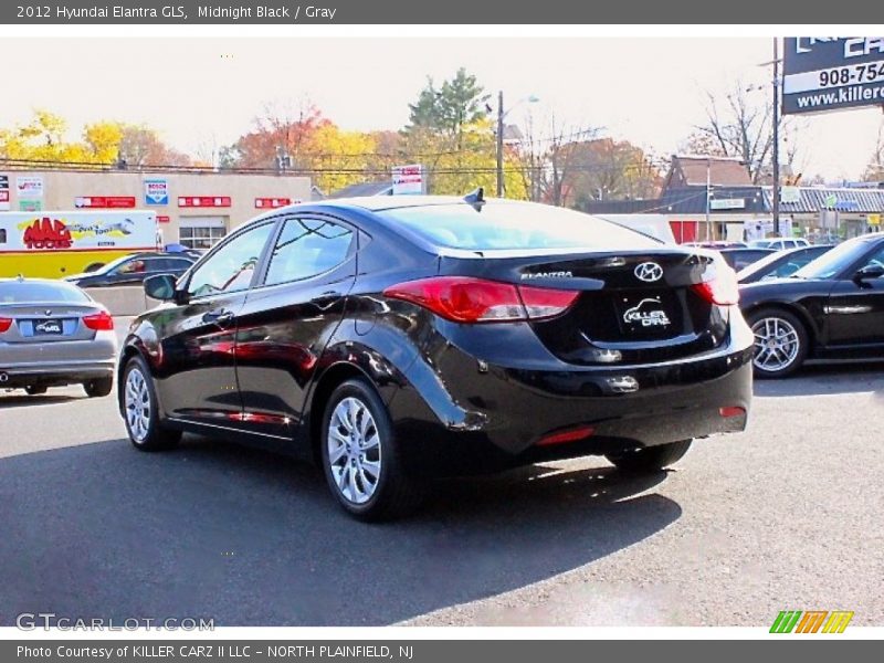 Midnight Black / Gray 2012 Hyundai Elantra GLS