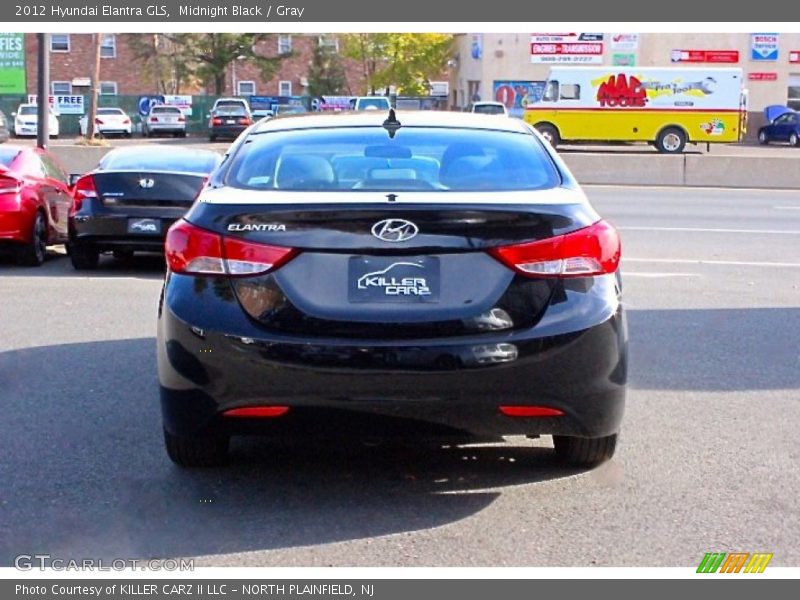 Midnight Black / Gray 2012 Hyundai Elantra GLS