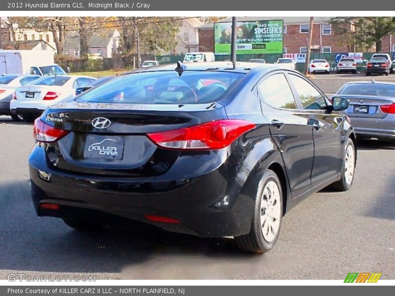 Midnight Black / Gray 2012 Hyundai Elantra GLS